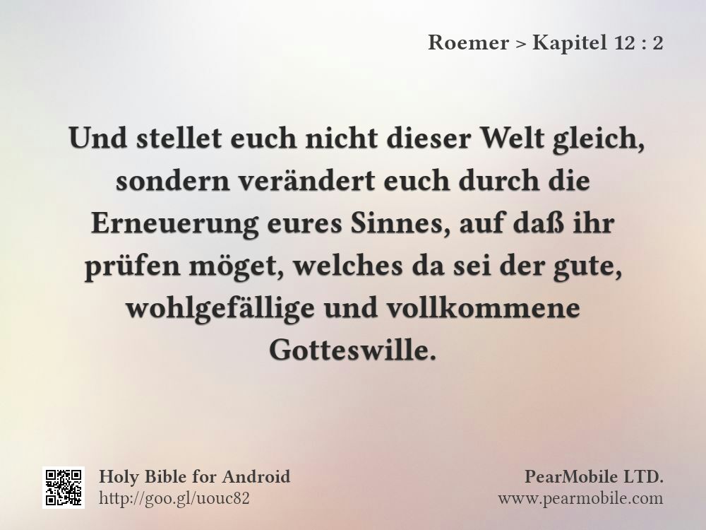 Roemer, Kapitel 12:2